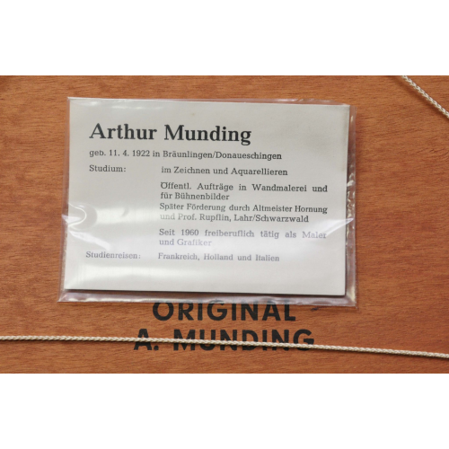 Натюрморт масло дерево A. Munding