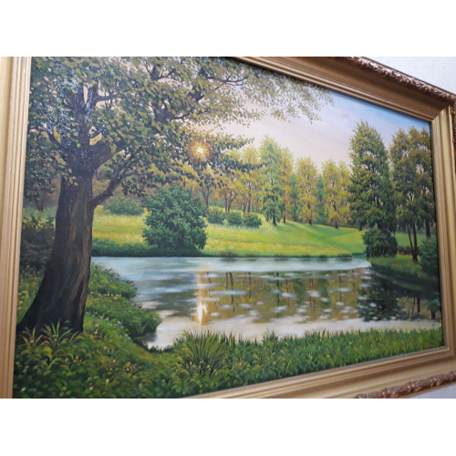 Пейзаж масло холст