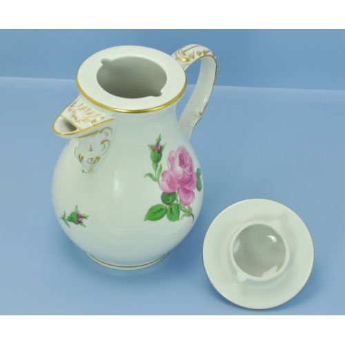 КОФЕЙНЫЙ СЕРВИЗ "Роза" фарфор Meissen ручная роспись КОФЕЙНЫЙ СЕРВИЗ "Роза" фарфор Meissen ручная роспись