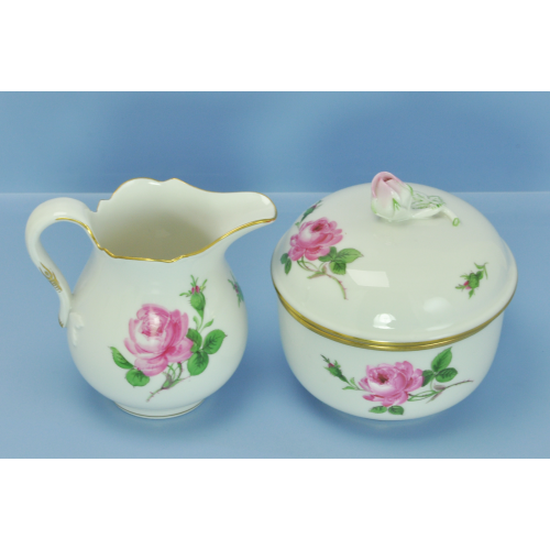 КОФЕЙНЫЙ СЕРВИЗ "Роза" фарфор Meissen ручная роспись КОФЕЙНЫЙ СЕРВИЗ "Роза" фарфор Meissen ручная роспись