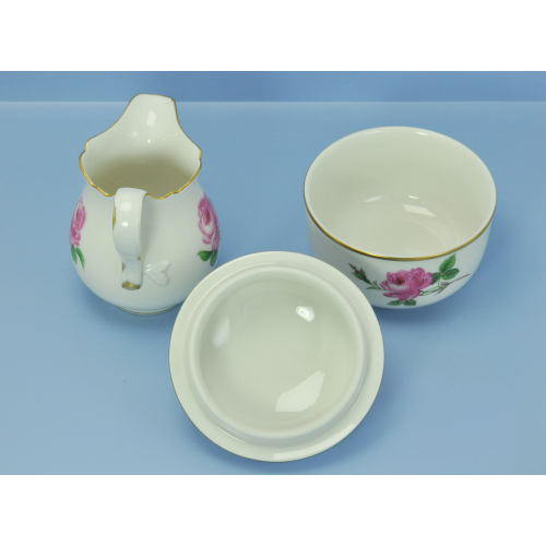 КОФЕЙНЫЙ СЕРВИЗ "Роза" фарфор Meissen ручная роспись КОФЕЙНЫЙ СЕРВИЗ "Роза" фарфор Meissen ручная роспись