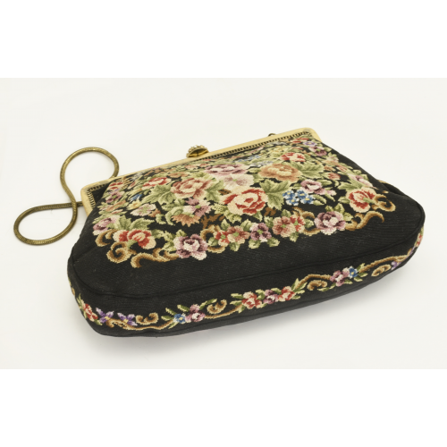Старинная СУМОЧКА вышивка petit point Германия Старинная СУМОЧКА вышивка petit point Германия