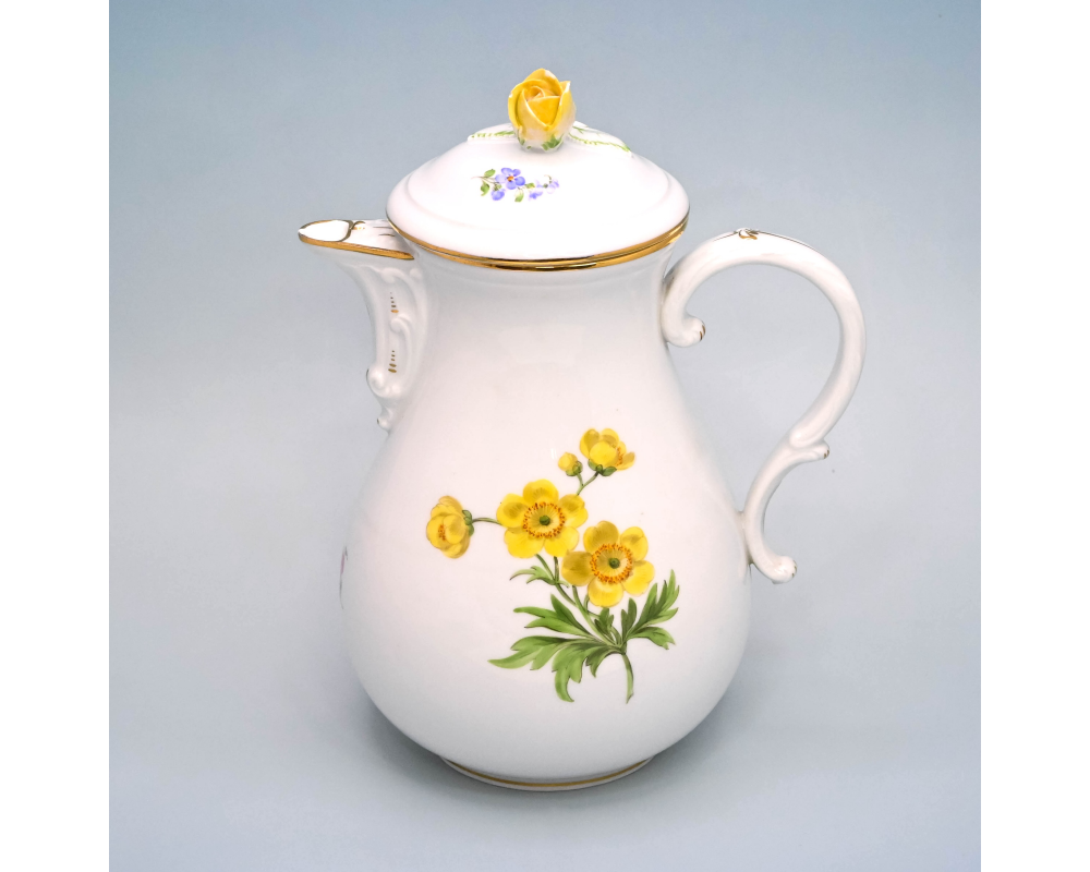 Кофейник Цветы фарфор Майсен Meissen Кофейник Цветы фарфор Майсен Meissen