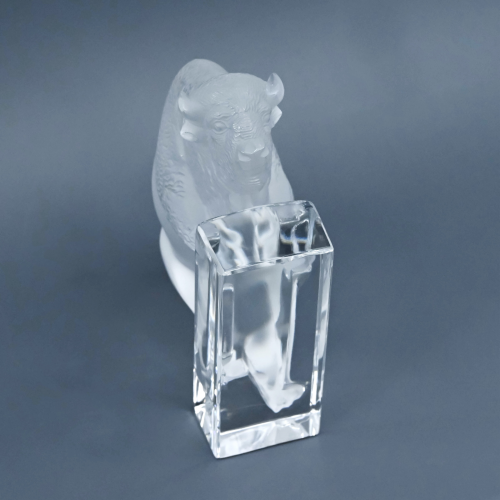 Бизон пресс-папье стекло Lalique Франция