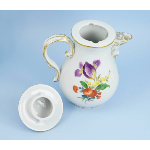 КОФЕЙНЫЙ СЕРВИЗ "Цветы" фарфор Meissen ручная роспись КОФЕЙНЫЙ СЕРВИЗ "Цветы" фарфор Meissen ручная роспись
