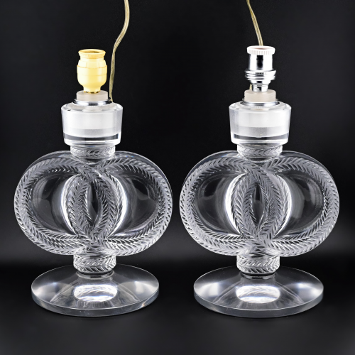 Настольные лампы стекло Lalique Франция