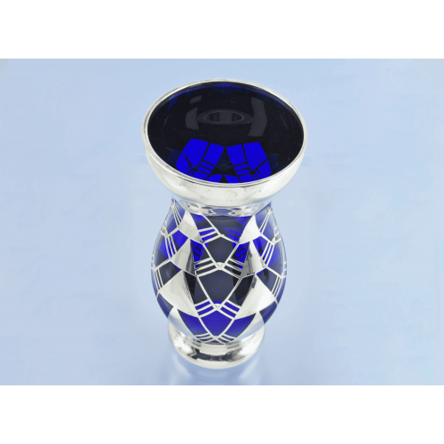 ВАЗА Silver Overlay серебро и стекло Германия