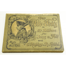 Старинная книга "Der alte Fritz" Фридрих II жизнь в картинках 1895 г