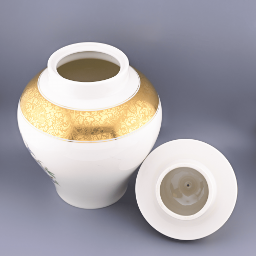 Ваза с крышкой мейпин фарфор Rosenthal позолота цветы