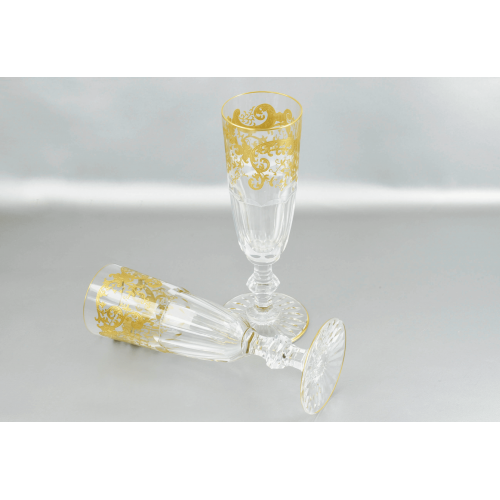 2 ФУЖЕРА для шампанского Saint Luois Trianon Gold Франция 2 ФУЖЕРА для шампанского Saint Luois Trianon Gold Франция