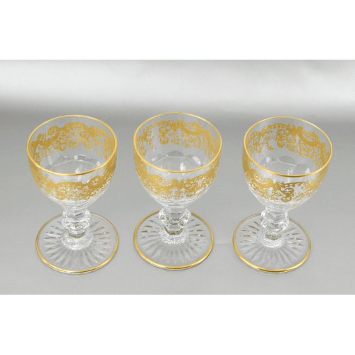 3 РЮМКИ Saint Louis Trianon Gold Франция