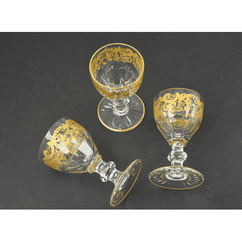 3 РЮМКИ Saint Louis Trianon Gold Франция