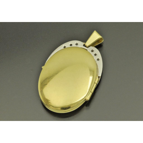 Медальон золото 585 пробы Бриллианты