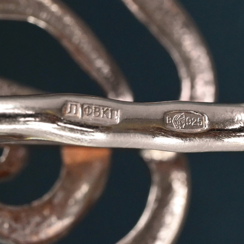 СЕРЬГИ серебро 925 проба позолота