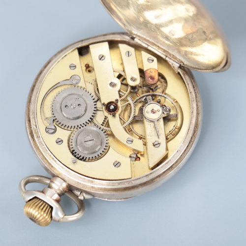 Часы карманные серебро 800 проба Швейцария