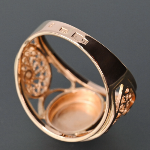 Кольцо гербовое золото 583 проба