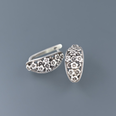 Серьги цветы серебро 925 проба СССР