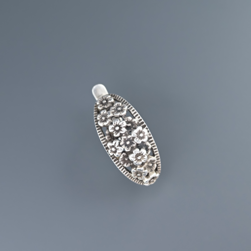 Серьги цветы серебро 925 проба СССР