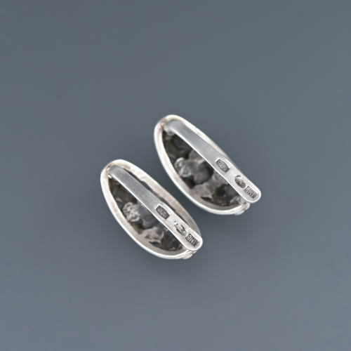 Серьги цветы серебро 925 проба СССР