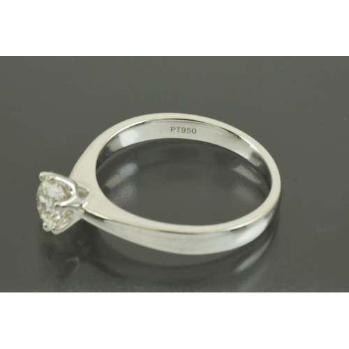 КОЛЬЦО платина 950 проба Бриллиант 0,7 к КОЛЬЦО платина 950 проба Бриллиант 0,7 к