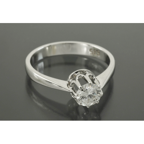 КОЛЬЦО золото 585 проба Бриллиант 0,52 ct 