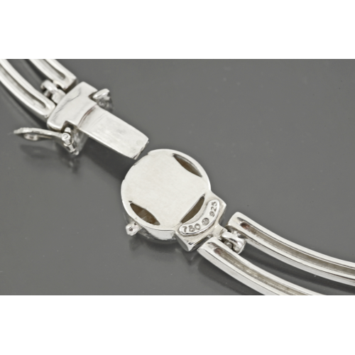 КОЛЬЕ и БРАСЛЕТ зoлoтo 750 и серебро 925 Бриллианты Аметисты MOVADO Швейцария