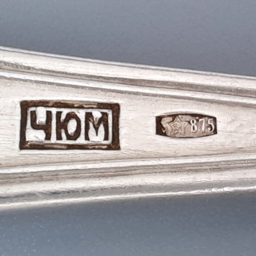 Ложка чайная серебро 875 проба СССР