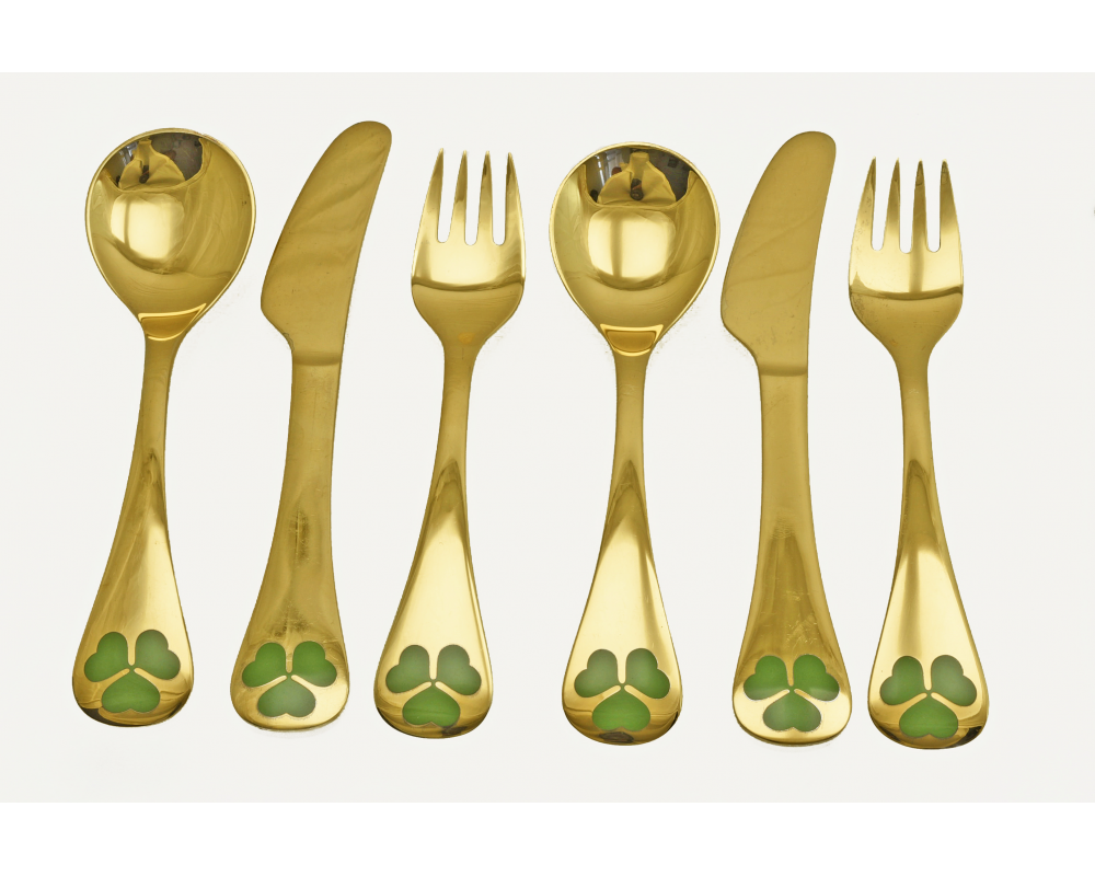 Коллекционные столовые приборы Georg Jensen серебро 925 пробы эмаль 1979 Коллекционные столовые приборы Georg Jensen серебро 925 пробы эмаль 1979