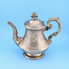 Старинный чайник серебро 800 проба Германия