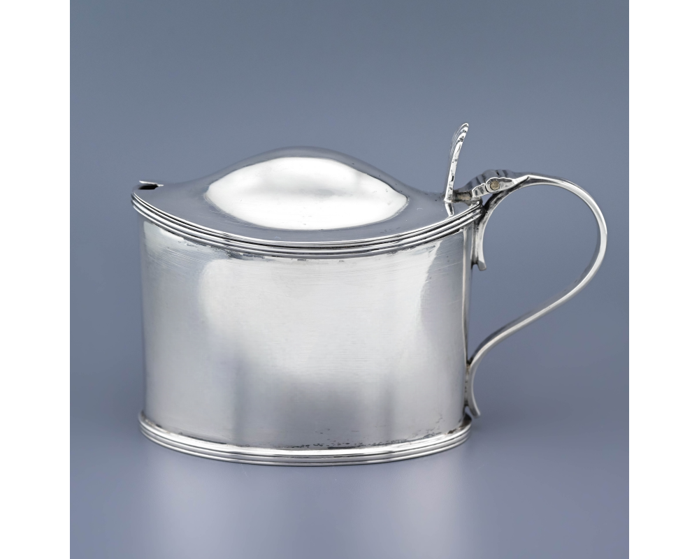 Старинная горчичница серебро Sterling Англия Старинная горчичница серебро Sterling Англия