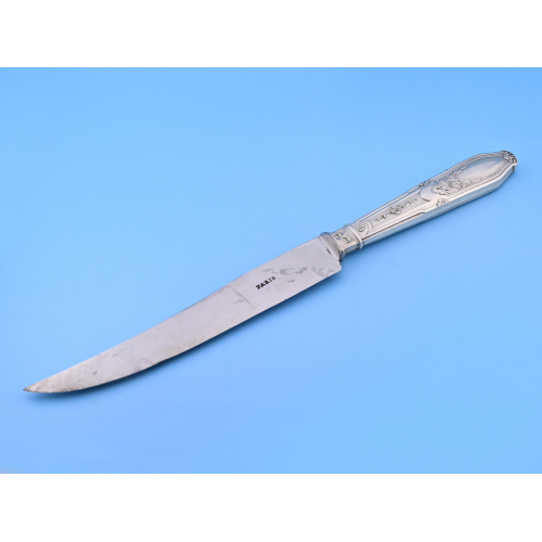 Нож серебро 950 проба сталь Франция XIX в