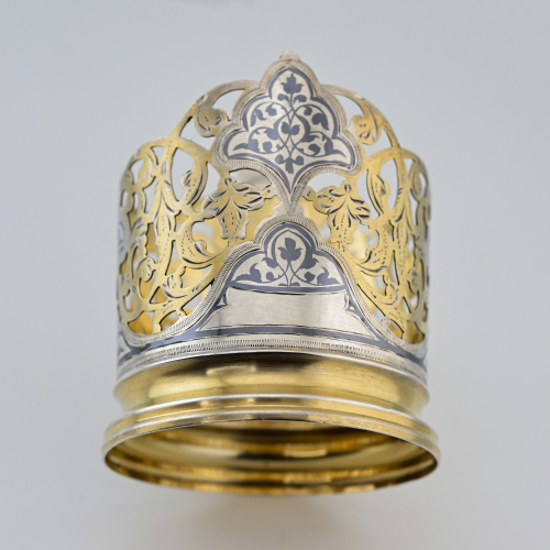 Подстаканник серебро 875 проба Кубачи СССР