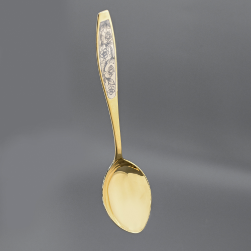 Ложка серебро 875 проба Северная чернь СССР