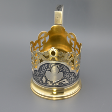 Подстаканник серебро 875 проба Кубачи СССР