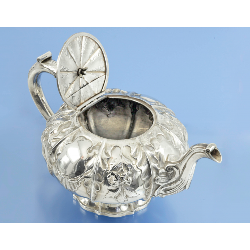 Старинный ЧАЙНИК серебро 925 проба sterling Англия XIX в