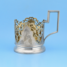 Подстаканник серебро 875 проба СССР