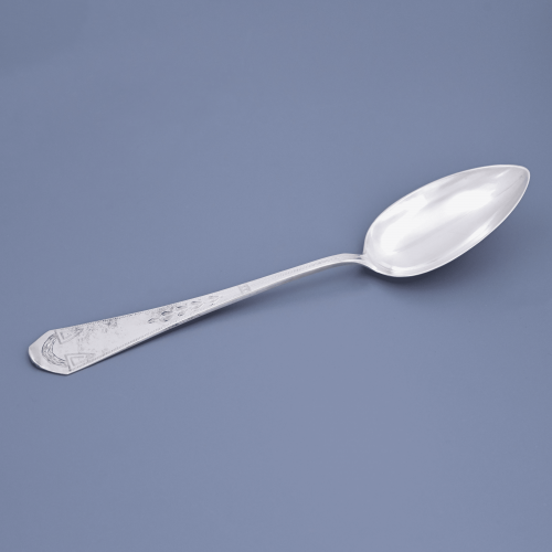 6 столовых ложек серебро 800 проба Германия XIX в